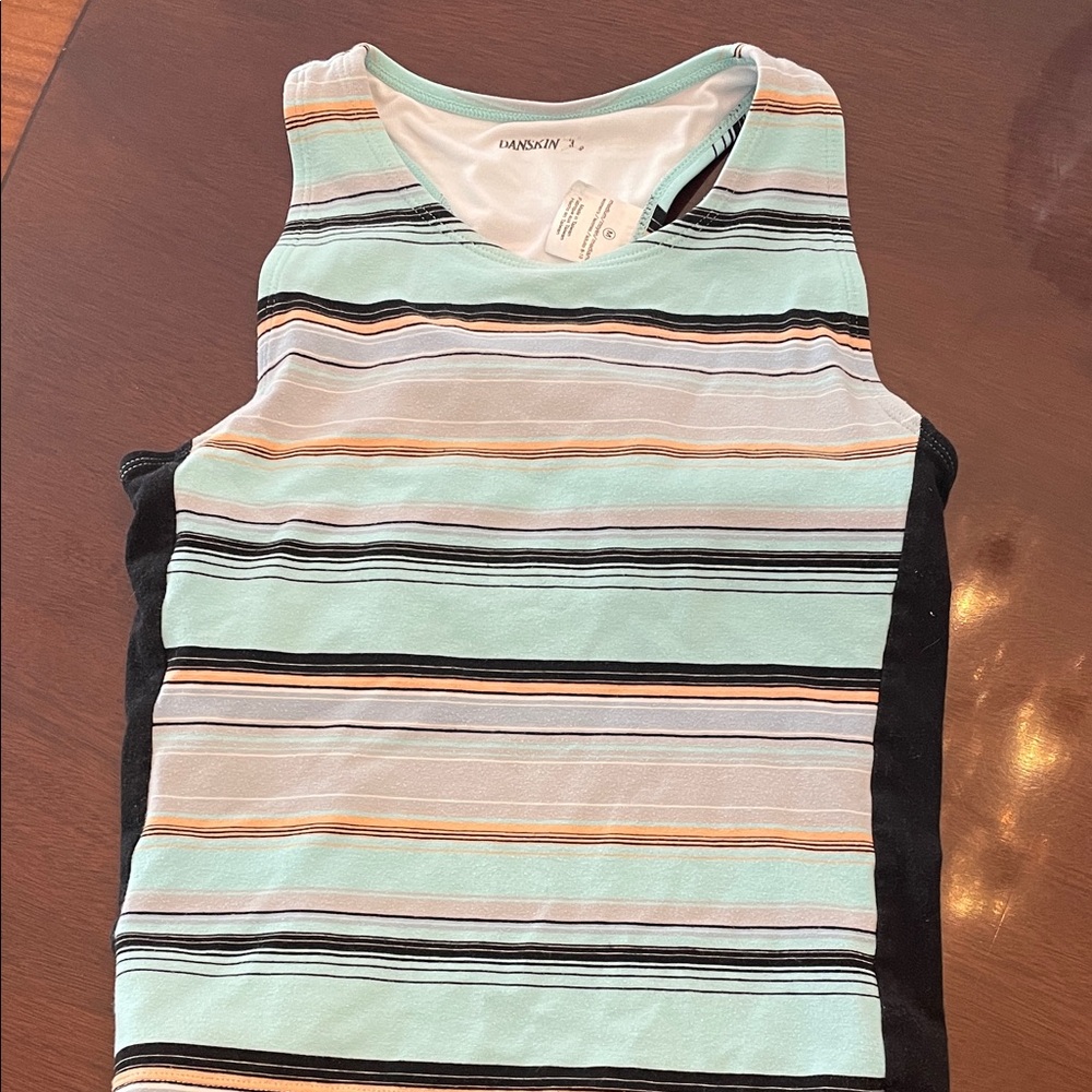 Danskin Multicolor Striped Tank Top